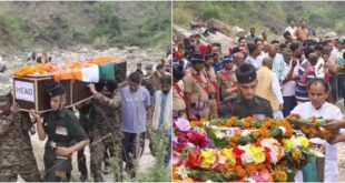 पौड़ी गढ़वाल : शहीद भूपेंद्र नेगी की अश्रुपूरित विदाई, बहादुर बेटे की याद में रो पड़ा पूरा गांव
