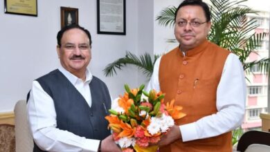 उत्तराखंड को मिलेगी बेहतर स्वास्थ्य सेवाएं: CM धामी ने केंद्रीय मंत्री नड्डा से की मुलाकात, एयर एम्बुलेंस और नए मेडिकल कॉलेजों पर हुई बात